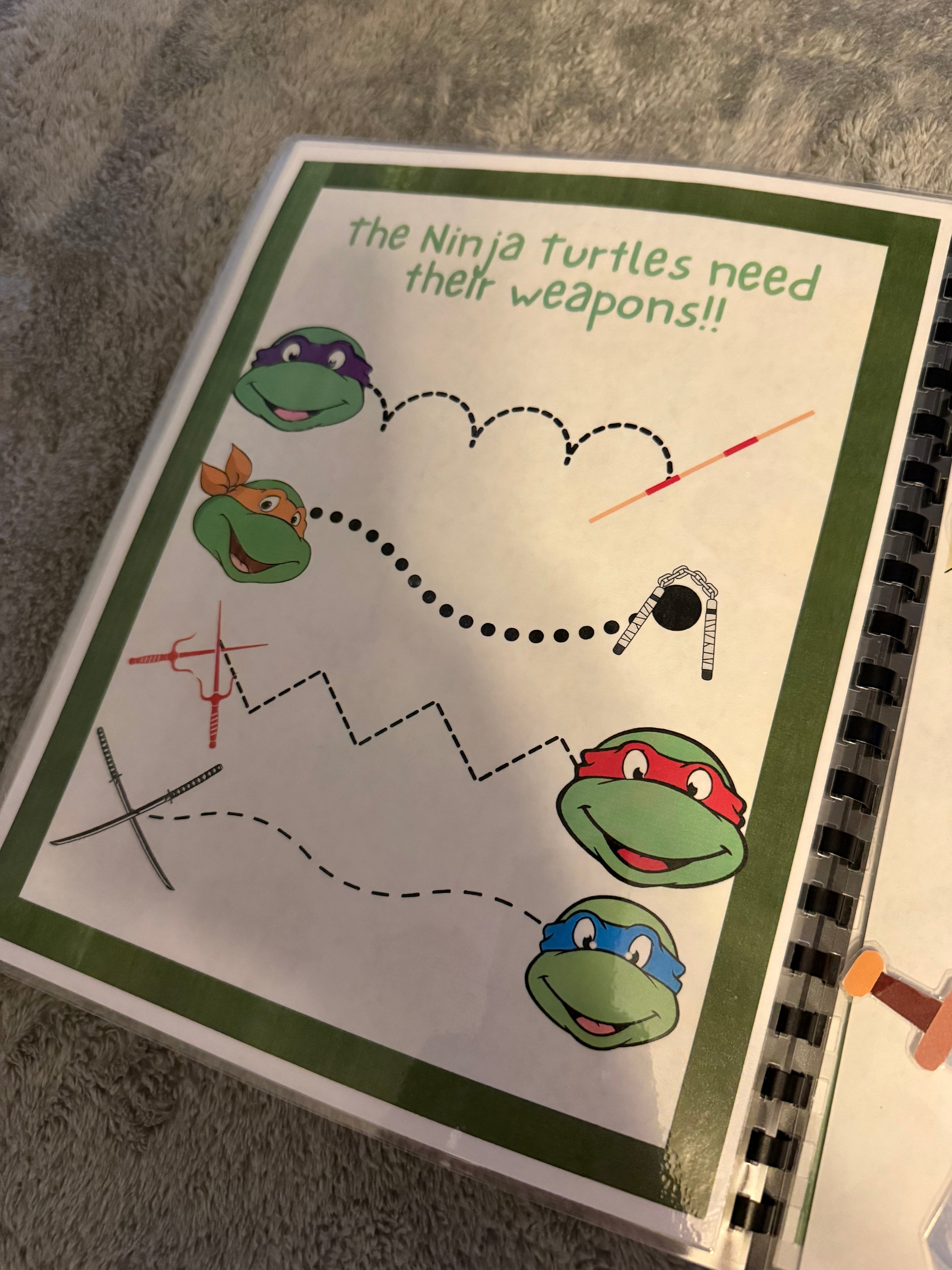 Teenage Mutant Ninja Turtles activity book